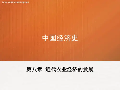 9-第八章 《中国经济史》 马工程