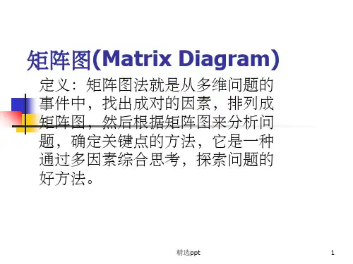 矩阵数据分析图ppt课件