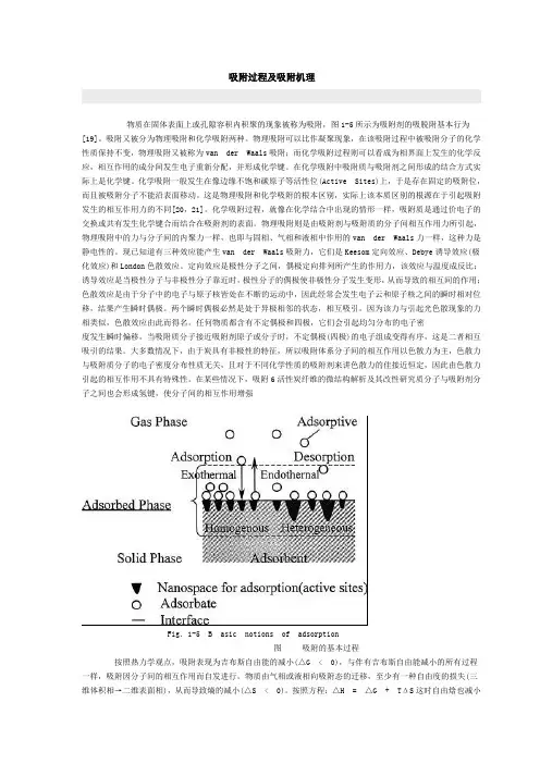 吸附过程