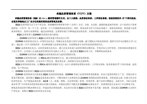 卓越品质管理体系
