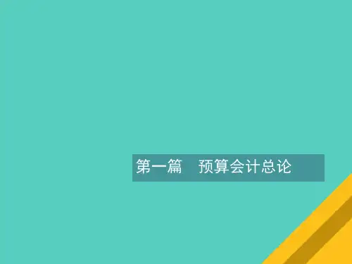 预算会计的核算方法概述(ppt 36页)