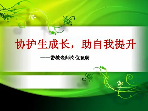 医院护理带教老师竞聘ppt课件