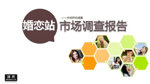 婚恋网站市场调查报告ppt模板