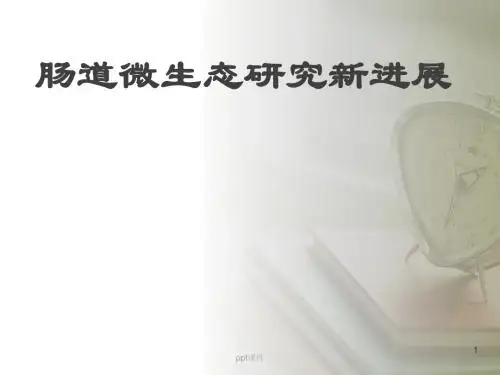 肠道微生态研究进展  ppt课件