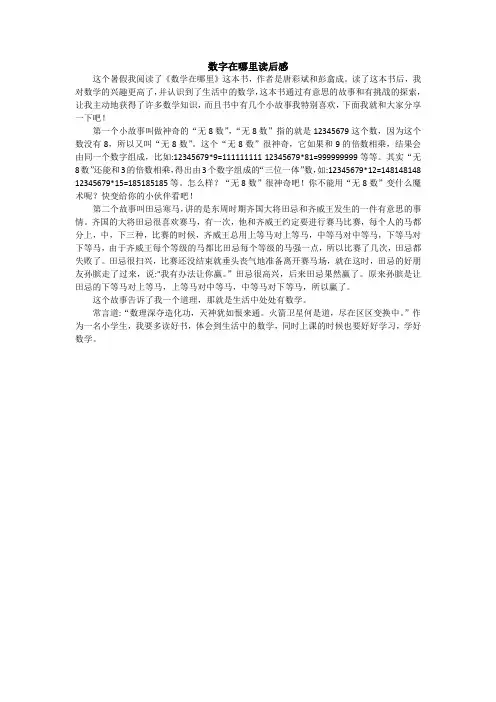数字在哪里读后感