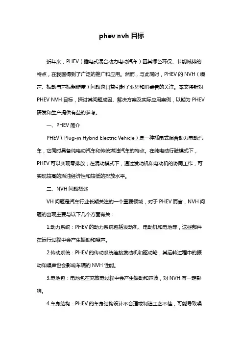phev nvh目标