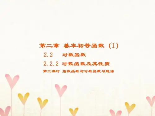高中数学 第二章 基本初等函数(Ⅰ)2.2 对数函数 2.2.2 对数函数及其性质讲义3 新人教A版必修1