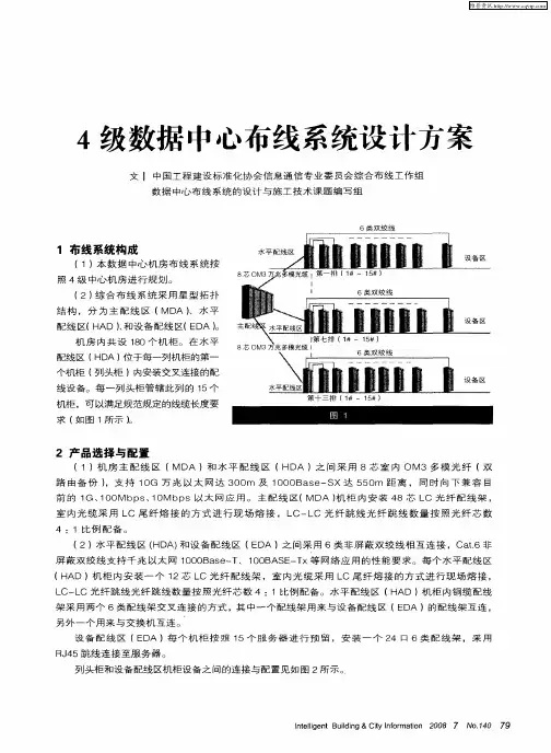 4级数据中心布线系统设计方案