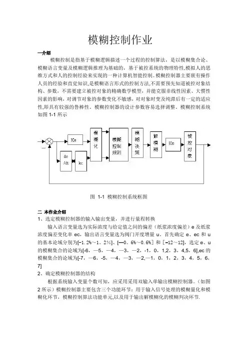 matlab模糊控制实现