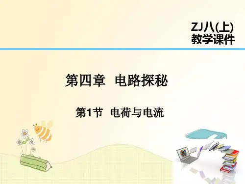 浙教版八年级科学上册 第4章 电路探秘 第1节  电荷与电流