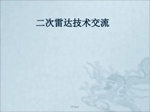 二次雷达技术交流