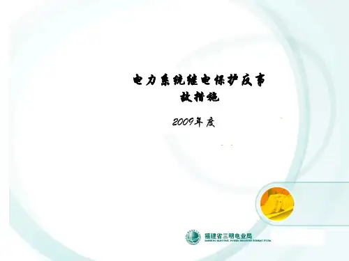 电力系统继电保护反事故措施培训(林志强)