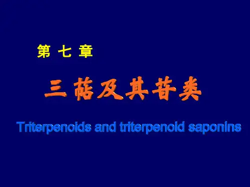 第七章 三萜及其苷类