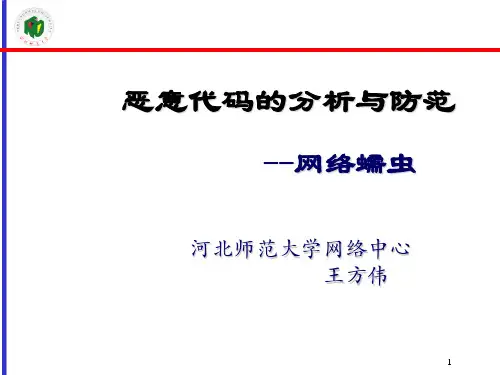 第十一讲 网络蠕虫概述-new