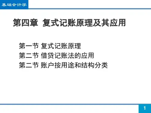 复式记账原理及其应用ppt课件