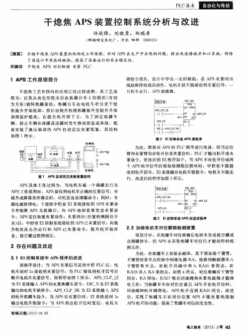干熄焦APS装置控制系统分析与改进