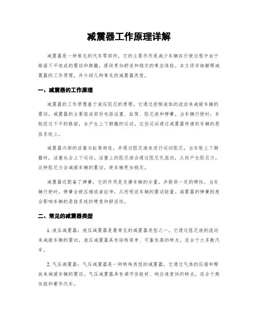 减震器工作原理详解