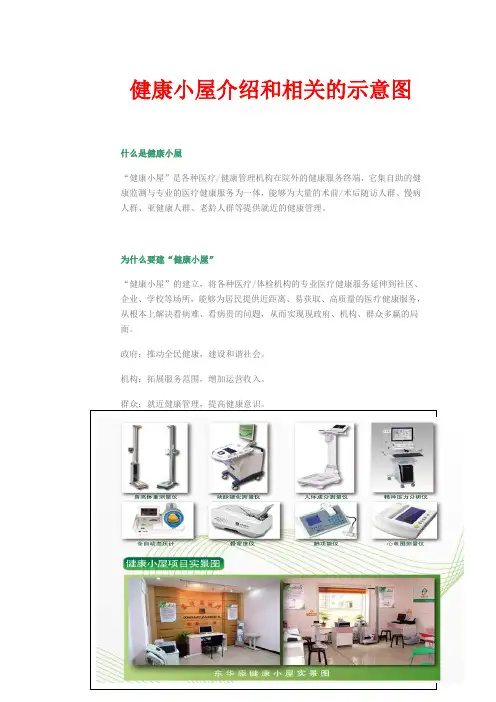 健康小屋介绍和相关的示意图