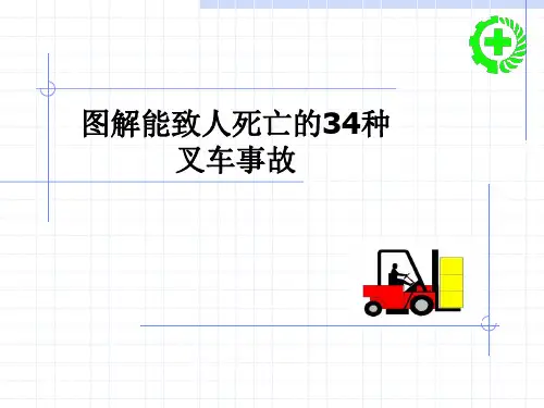 图解能致人死亡的34种叉车事故