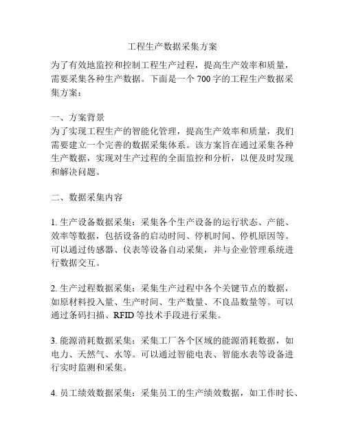 工程生产数据采集方案