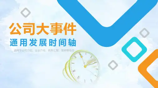 【精选】通用大事件时间轴ppt模板