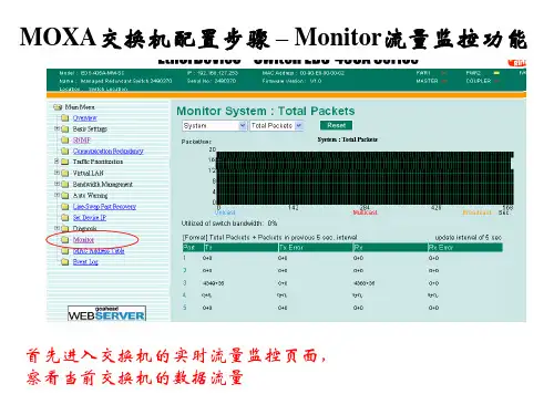 MOXA交换机流量速率限制功能介绍