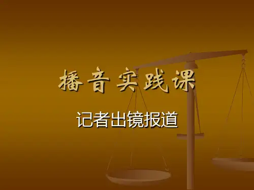 记者出镜报道