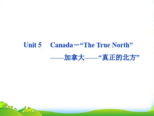 高考英语一轮复习 Unit 5 Canada“The True North”课件 新人教必修3