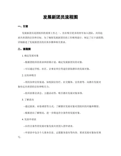 发展新团员流程图