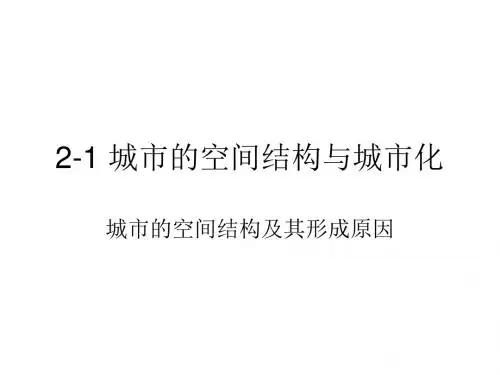 高二地理城市的空间结构(2019)
