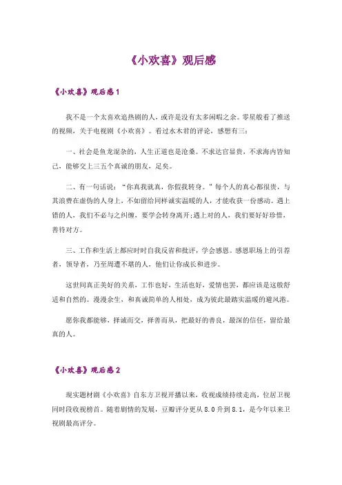 《小欢喜》观后感_1