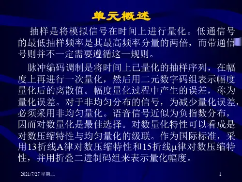 齐鲁医学现代通信原理5第五章-脉冲编码调制资料.pptx