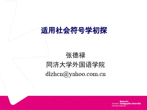 适用社会符号学初探-张德禄