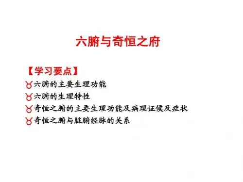 六腑与奇恒之腑