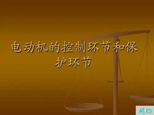 电动机的控制环节和保护环节