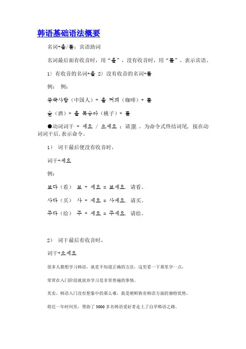 韩语基础学习资料(全)
