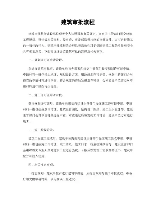建筑审批流程