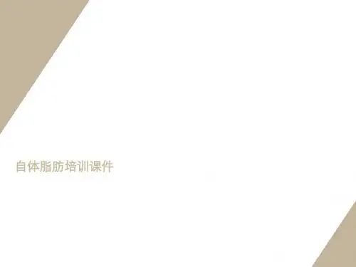 整形  自体脂肪培训课件