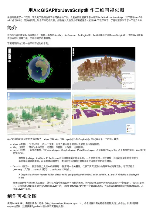 用ArcGISAPIforJavaScript制作三维可视化图