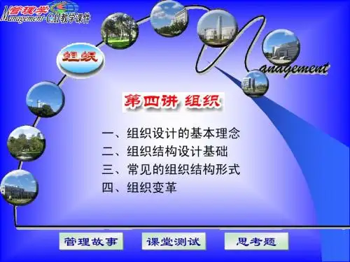 管理学原理——第4讲组织