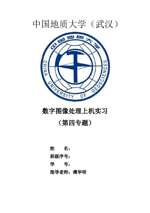 数字图像处理第四专题报告