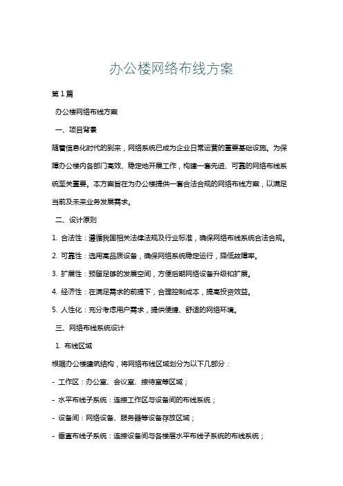 办公楼网络布线方案
