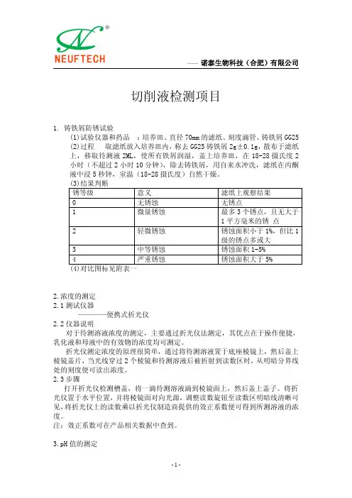 乳化液检测