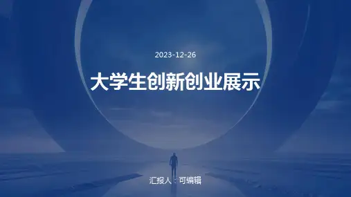 大学生创新创业展示PPT