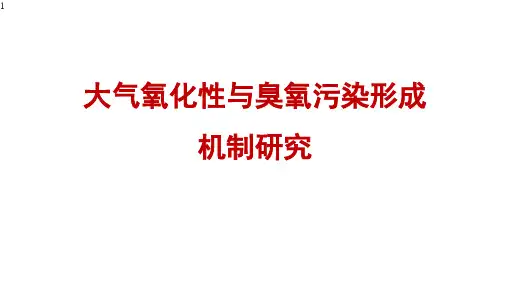 大气氧化性与臭氧污染形成机制研究