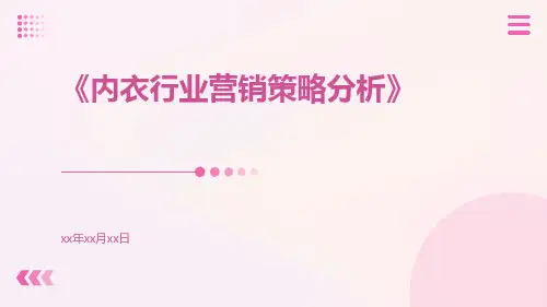 内衣行业营销策略分析