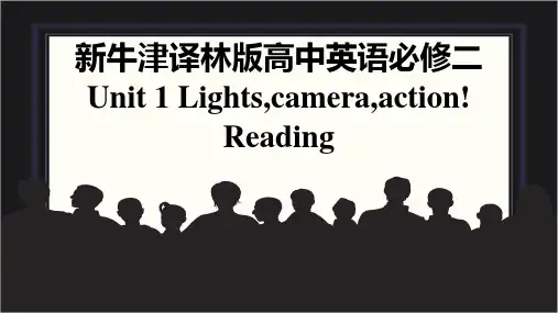 新牛津译林版高中英语必修二Unit1 Lights, camera,action-Reading课件