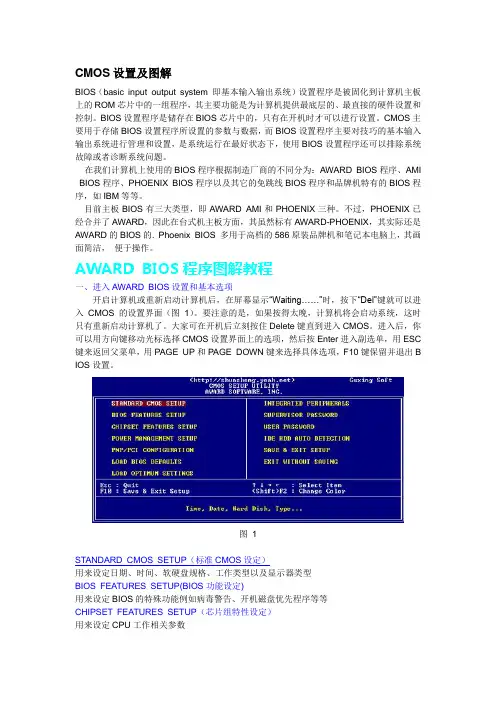 CMOS设置及图解