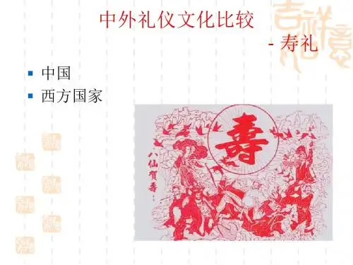 中外礼仪文化比较 19页PPT文档