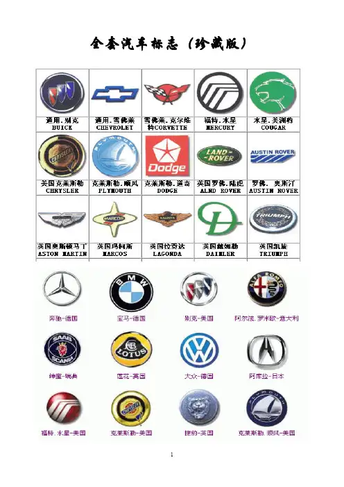 全套汽车标志